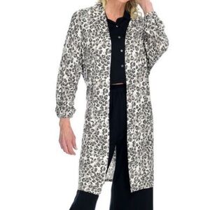 Women’s Monuit Stretch Cheetah Knit Robe-Size M